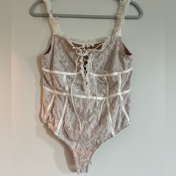 For Love And Lemons Lace-Up Bodysuit - Picture 2 of 7